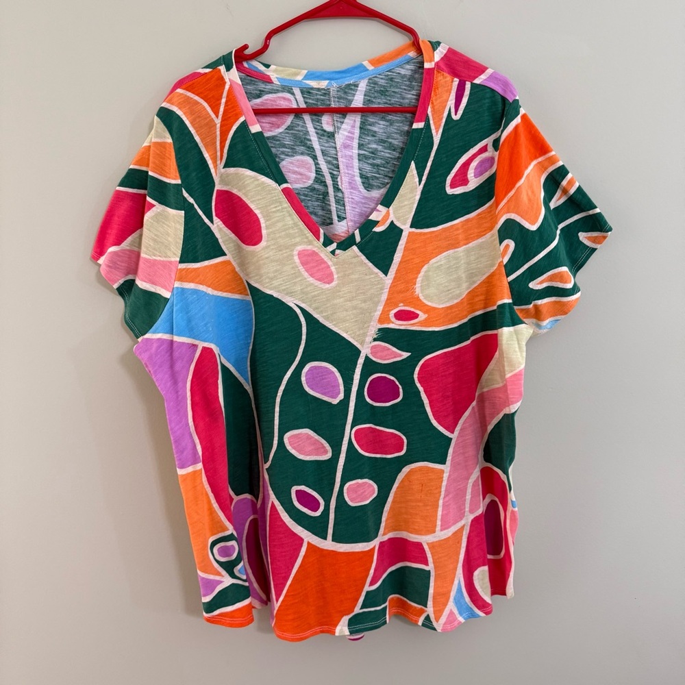 Colorful Abstract Women's Top